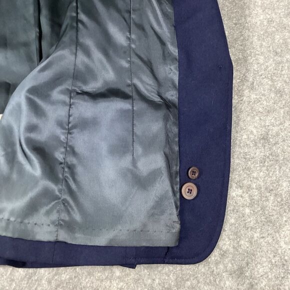 Vintage Pendleton Womens Blazer 1950s Navy Blue Size 16 100% Virgin Wool USA - Picture 13 of 14